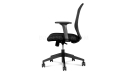 ergonomically designed office chair in black color