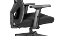 black office chair with adjustable armrests