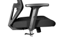 black adjustable armrests