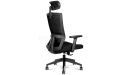 Power Office Chair With Adjustable Headrest, Armrests & Lumbar Support