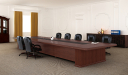 'Royale' 22 Feet Boardroom Table In Sapele Veneer