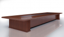 'Royale' 22 Feet Boardroom Table In Sapele Veneer