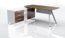 'Lipa' 6 Feet Desk With Walnut Laminate Top