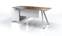 'Lipa' 6 Feet Desk With Walnut Laminate Top