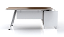 'Lipa' 6 Feet Desk With Walnut Laminate Top