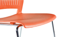 'Magna' Stackable Plastic Chair With Chrome Legs