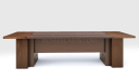 'Miro' 10 Feet Conference Table In King Walnut Laminate