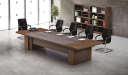 'Miro' 10 Feet Conference Table In King Walnut Laminate