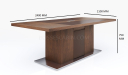 Miro Meeting Table In King Walnut