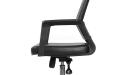 office chair with ergonomic curved backrest