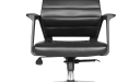 Astra Office Chair In Black Artificial Leather