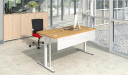 office cabin with motorized height adjustable desk