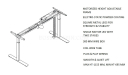 Motorized height adjustable desk shop drawing