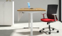 height adjustable office desk close up view